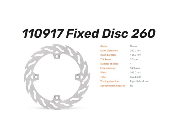 Moto-Master Bremsscheibe Flame hinten passend für Suzuki V-Strom 800 - 110917