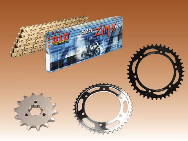 DID Kettensatz passend für Suzuki DR 650 (96-06) DID525ZVM-X2 Kette