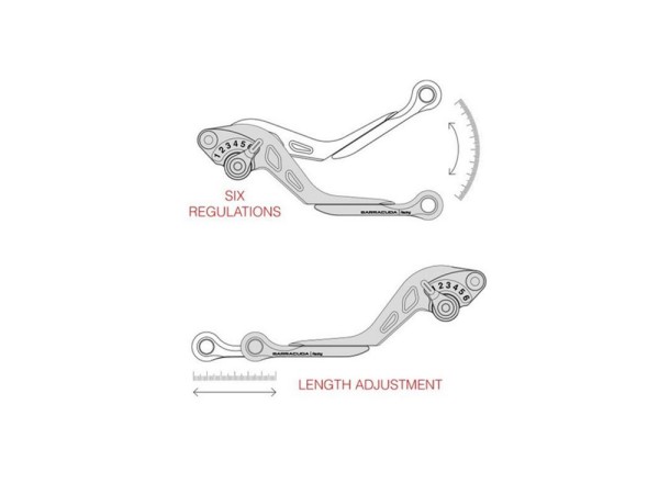 Barracuda Kupplungs- und Bremhebel Set passend für Suzuki GSX-R / GSX-S mit ABE