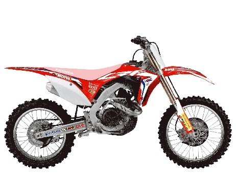 Aufkleber Satz BlackBird Racing Replica Team HRC 2017 passend für Honda CRF 250R / 450R RX, Baujahre