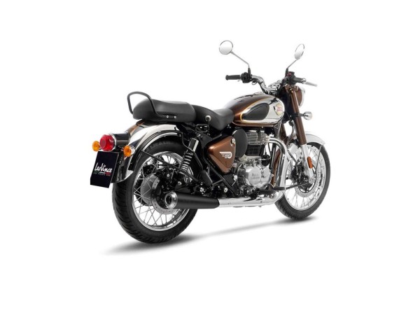 LeoVince Schalldämpfer SBK Classic Racer Black Edition passend für Royal Enfield Classic 350 / Mete