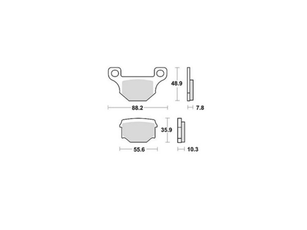 MCB765 Lucas Bremsbeläge hinten