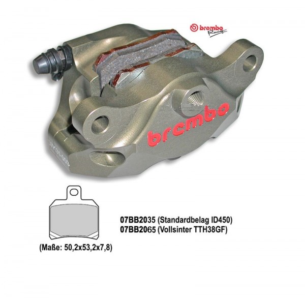 Bremszange Brembo P2 34 CNC, hinten passend für Ducati 1198 alle Modelle (09-10)