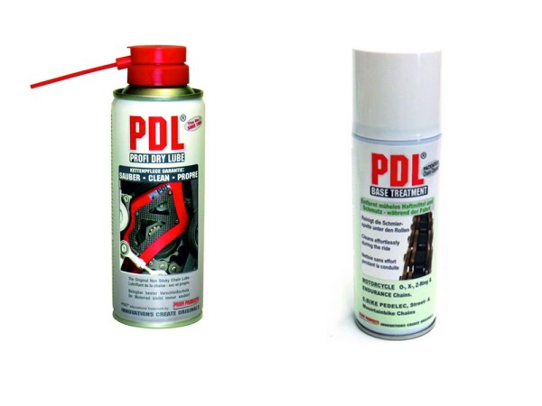 Profi Dry Lube PDL Vorteilspack Kettenspray Dry Lube + Base Treatment - Trockenschmierung