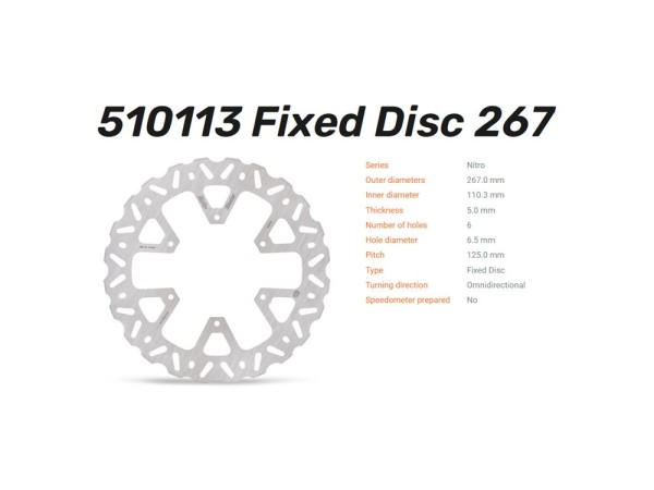 Moto-Master Bremsscheibe Nitro hinten passend für KTM Adventure 1050 1090 1290 1390 - 510113
