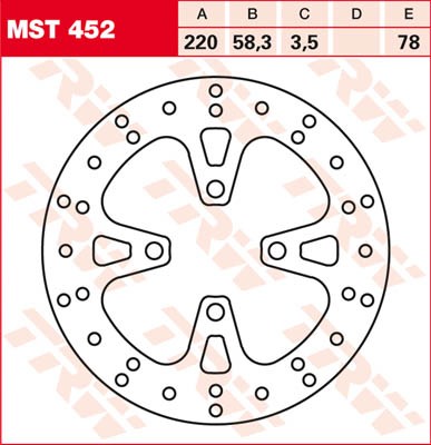 TRW Lucas Bremsscheibe vorn MST 452 passend für Honda PCX 150 Bj. 13-