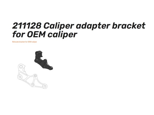 Supermoto Adapter-Straße 320mm - 211128 Caliper adapter bracket für Original Bremssattel