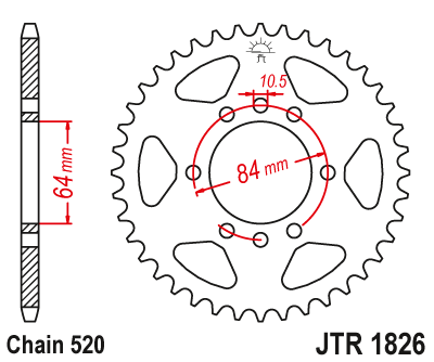 Kettenrad Stahl 32 bis 46 Zähne ATV Suzuki