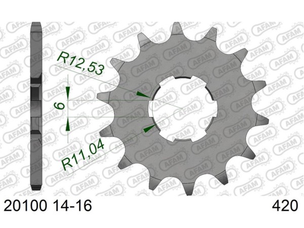 Ritzel 14 15 16 Zähne (520) passend für Honda MTX 50 Automatique France