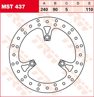 TRW Lucas Bremsscheibe MST 437 / MST437