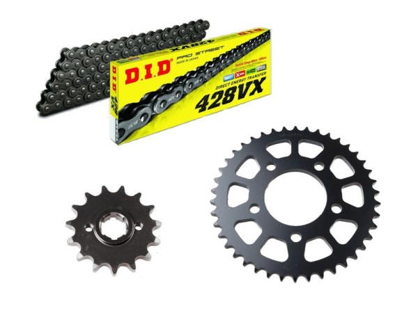 DID Kettensatz passend für Motorhispania NKR NKZ Revenge WYN 125 mit DID428 Kette