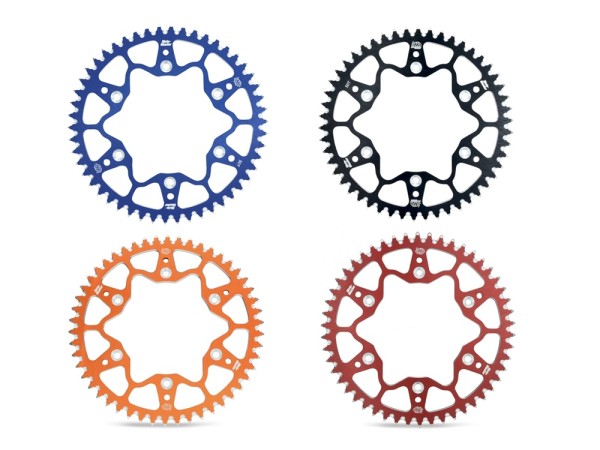 Kettenrad Aluminium Schlammnut Moto-Master 39 bis 56 Zähne (520) passend für KTM