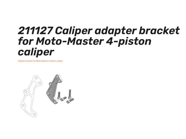 Supermoto Adapter-Straße 320mm - 211127 Caliper adapter bracket