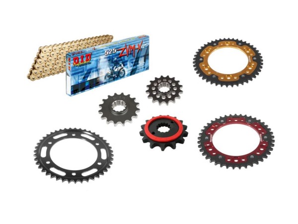 DID Kettensatz passend für Honda CBR 1000 RR / RA Fireblade SC77 (Bj.17-) DID525ZVM-X2 Kette