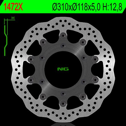 Bremsscheibe NG 1472X / NG1472X passend für Triumph Sprint 900