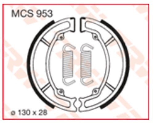 MCS 953 / MCS953 Bremsbacken TRW Lucas