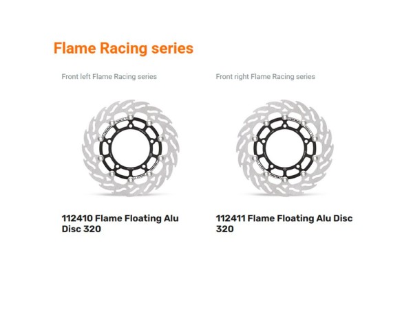 Moto-Master Bremsscheibe Flame 320 vorne passend für Suzuki GSX-8S R GSX-S 750 Vstrom 800 - 112410 1