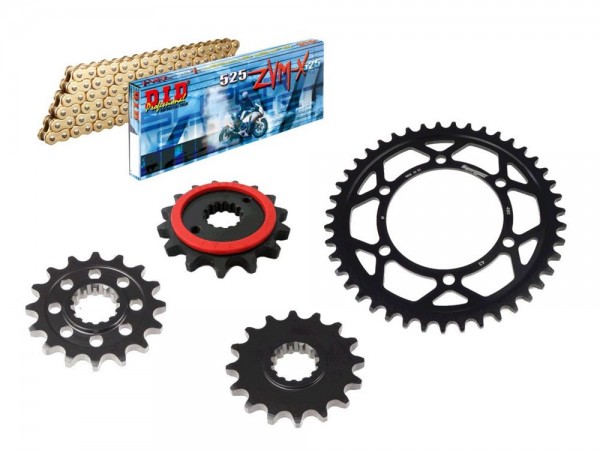DID Kettensatz passend für Yamaha YZF-R6 RJ11 RJ15 RJ27 (Bj.06-) DID525ZVM-X2 Kette