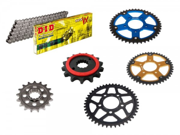 DID Kettensatz passend für BMW S 1000 RR HP4 (Bj.13-) DID525VX3 Kette