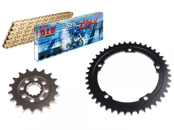 DID Kettensatz passend für Kawasaki H2 Ninja SX SE+ ABS (ab Bj.18-) DID525ZVM-X2 Kette