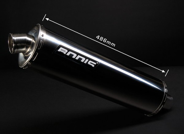 Bodis OVAL 1OK Endschalldämpfer passend für Suzuki Bandit GSF 650; Baujahre: 2005-2006