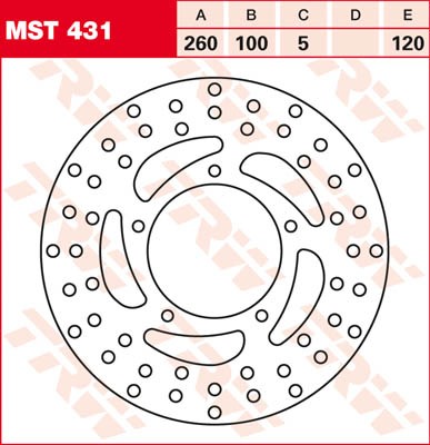 TRW Lucas Bremsscheibe MST 431 / MST431