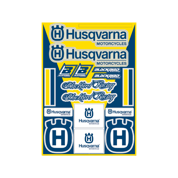Universal-Aufkleber Set 5602 von BlackBird Racing passend für Husqvarna alle Modelle