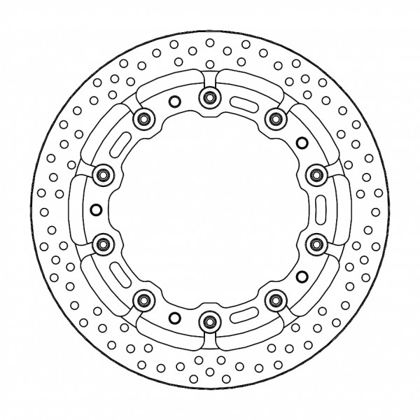 Bremsscheibe Halo T-Floating Supermoto Racing Ø 320 6.0mm vorne passend für BMW S 1000 RR / XR - 117
