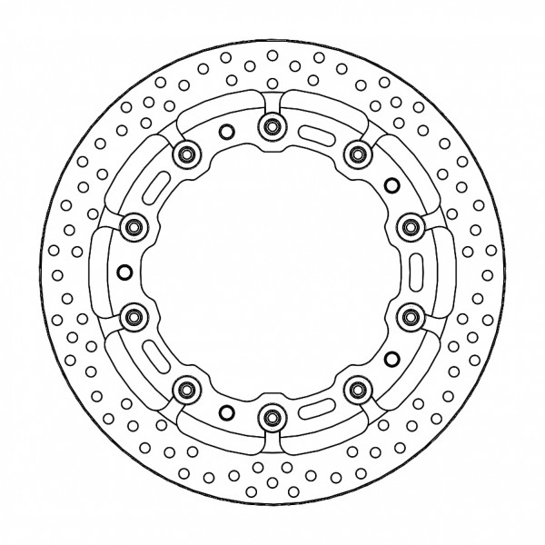 Bremsscheibe Halo T-Floating Supermoto Racing Ø 320 6.0mm vorne passend für BMW S 1000 RR / XR - 117