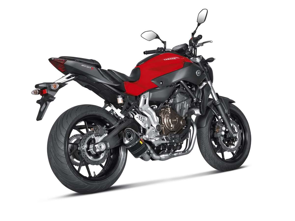 Auspuff Endschalldämpfer Für Yamaha MT07 FZ07 XSR700 - Edelstahl 2014-2023