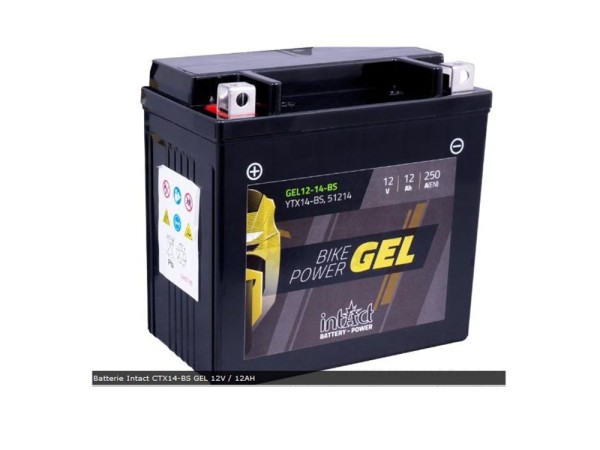 Batterie Intact CTX14-BS GEL 12V / 12AH wie YTX-14 BS