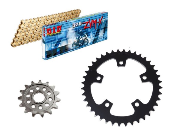 DID Kettensatz passend für Royal Enfield Super Meteor 650 (Bj.23-) DID520ZVMX Kette Premium