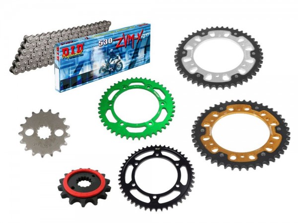 DID Kettensatz passend für Kawasaki ZZ-R 1100 ZX1100D (Bj.93-94) DID530ZVM-X2 Kette