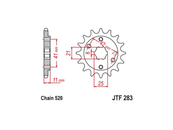 Ritzel Stahl CNC 14 15 Zähne (520) passend für Honda NSR 250 / VT 250