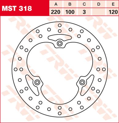 TRW Lucas Bremsscheibe vorn MST 318 mit ABE passend für Yamaha YZ 85 /LW Bj. 04-