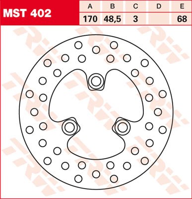 TRW Lucas Bremsscheibe vorn MST 402 mit ABE passend für Suzuki LT-Z 400 Quad Sport Bj. 02-