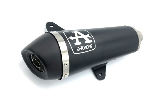 ARROW DARK URBAN - Endschalldämpfer passend für Piaggio Vespa GTS300 (Typ MA3C) / HPE; Baujahre: ab