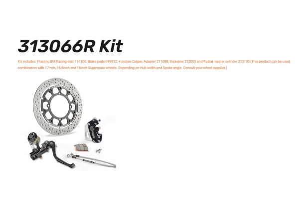 Supermoto Racing-Kit Halo T-Floating Ø 300 / 5,5 mm Husaberg / Husqvarna / KTM 313065R 313066R