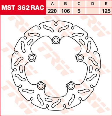 TRW Lucas Racing Bremsscheibe MST 362 RAC / MST362RAC