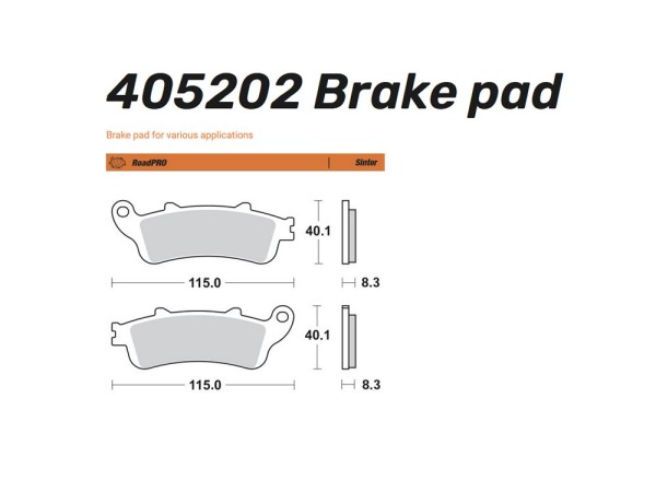 Moto-Master Bremsbelag Sinter hinten - 405202