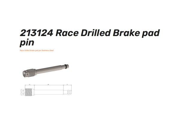 Moto-Master hinten Bolzen Standard / Racing für Bremsbeläge 213023 213124