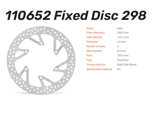 Moto-Master Bremsscheibe Halo vorn passend für Yamaha SR 400 - 110652