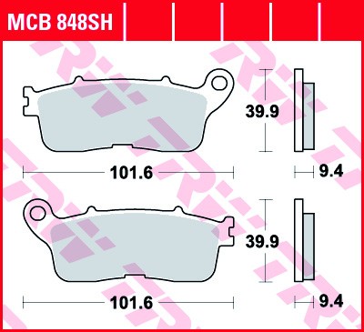 MCB848SH, MCB 848SH Lucas Sinter Bremsbeläge MCB848SH