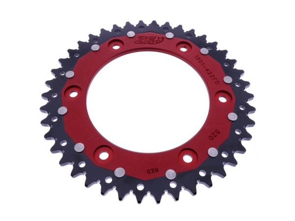 Kettenrad ZF Dual 40 42 Zähne (520) passend für Honda CRF 300 LA / Rally ND16