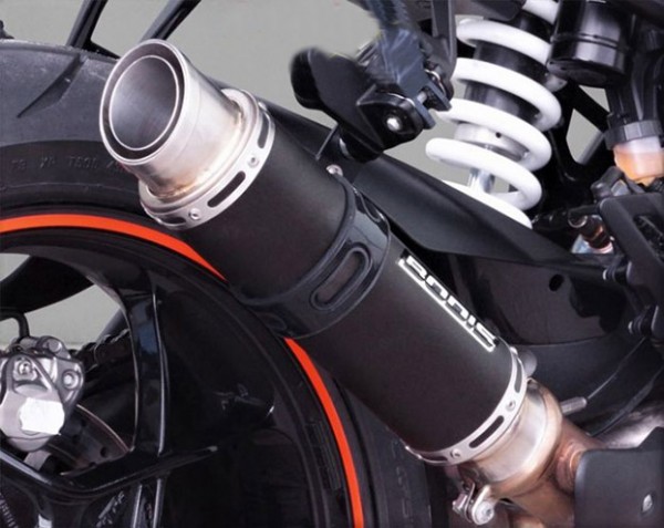 Bodis GP1-RSN Endschalldämpfer Slip-On-Satz kurz passend für KTM Super Duke 1290 R, Baujahre: 17-19