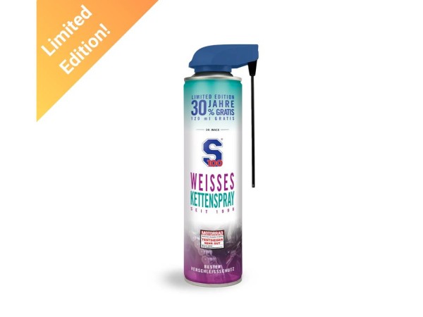 S100 Weisses Kettenspray 2.0 (520ml) Jubiläumsaktion Dr. Wack