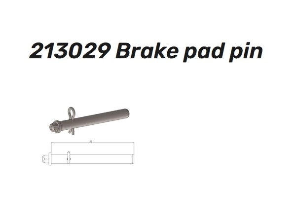 Moto-Master Pin für Bremsbelag hinten / Brake Pad Pin