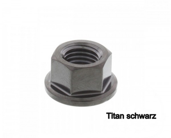 Mutter Kettenrad M10x1.25 blau rot schwarz titan Alu