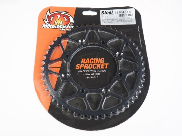 Kettenrad Stahl Ultralight Moto-Master 46 bis 53 Zähne (428) passend für Suzuki RM85 RM80 / Yama