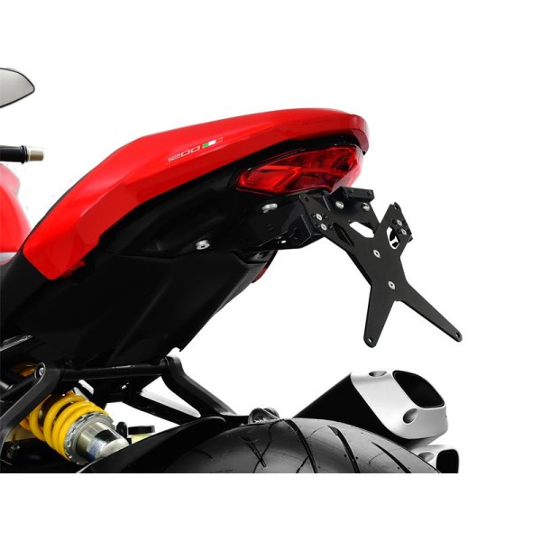 ZIEGER X-Line Kennzeichenhalter passend für Ducati Monster 797 / 821 / Monster 1200 / S; Baujahre: 2